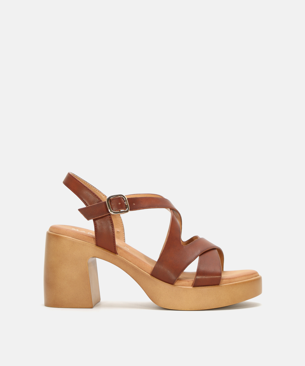 Sand&aacute;lia de plataforma com tiras image number null